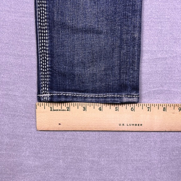 Rock Revival Lindsie Skinny Jeans Women 30 Dark Wash Embellished Pockets - Picture 7 of 16